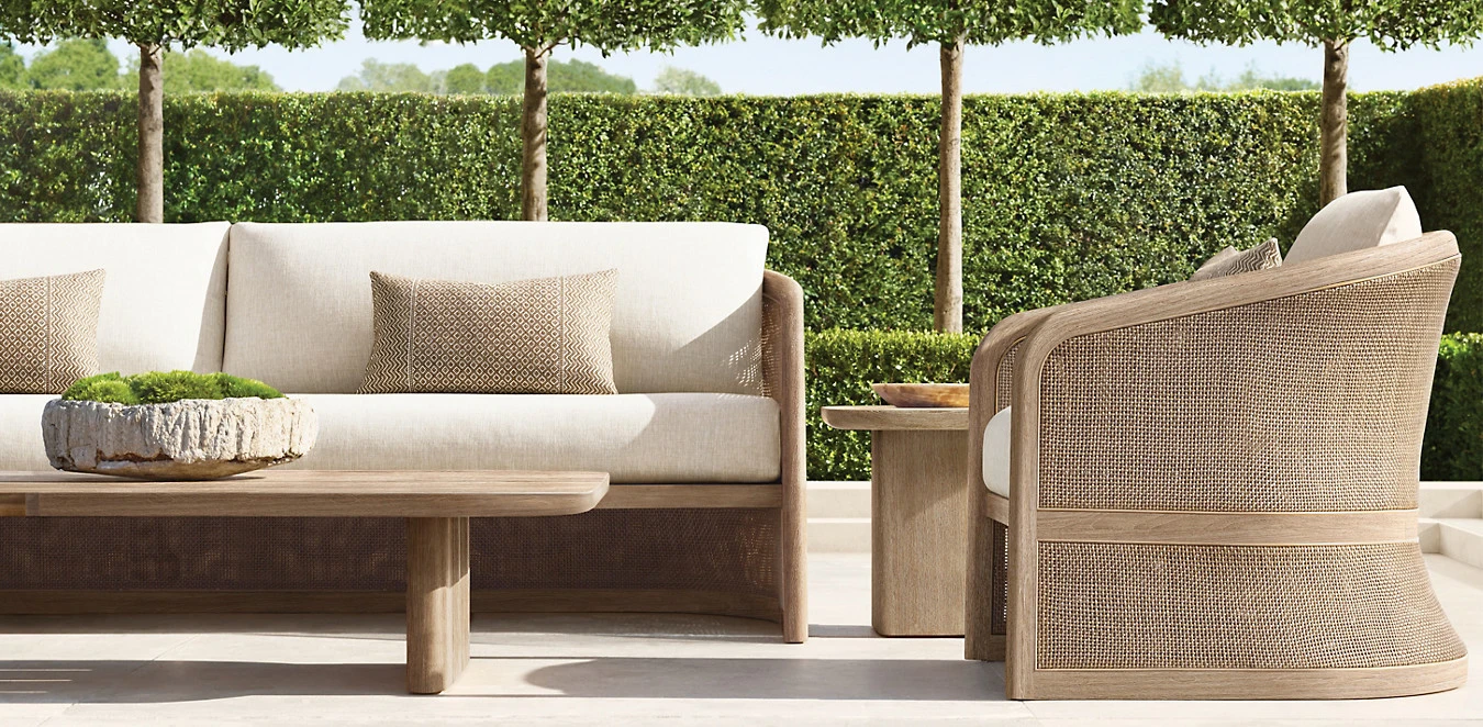 Set di mobili da esterno Lucia|Lussuoso salone del resort in teak