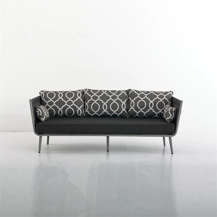Black Rattan Outdoor Sofa Set